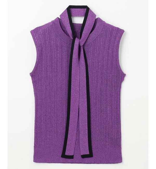 Grace Class「ボウタイラメノースリーブ」|ニット・セーター|