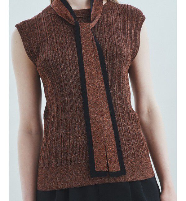 Grace Class「ボウタイラメノースリーブ」|ニット・セーター|