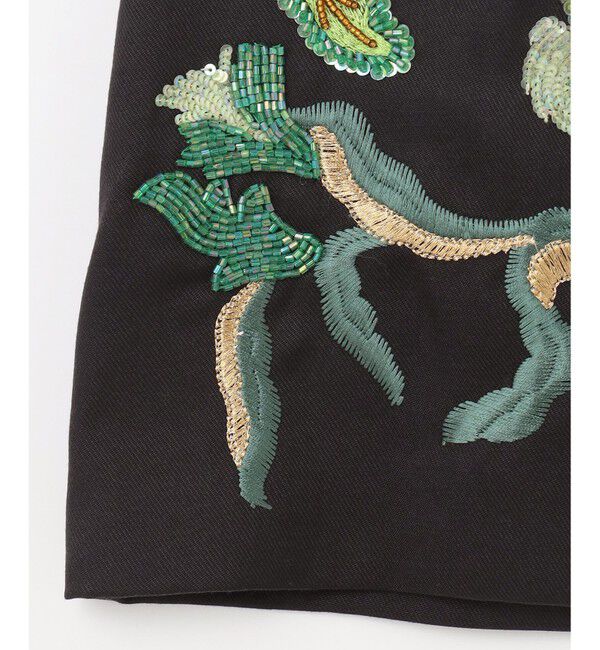 GRACE CONTINENTAL「ビーズ刺繍ミニスカート」|スカート|