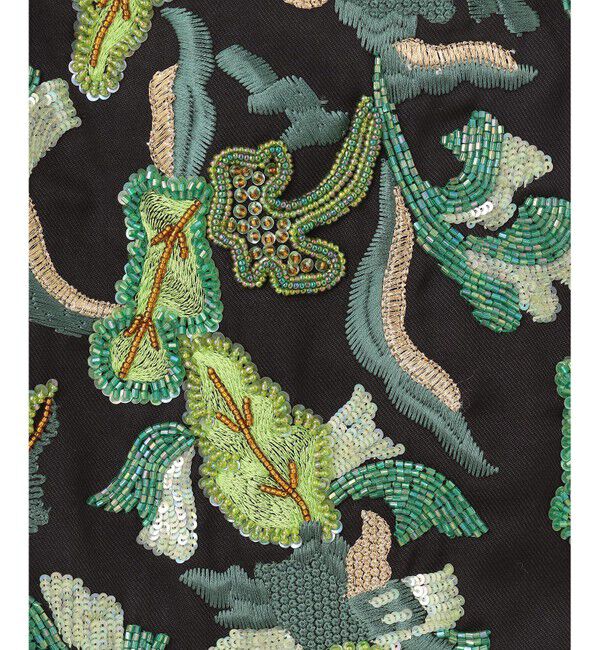 GRACE CONTINENTAL「ビーズ刺繍ミニスカート」|スカート|