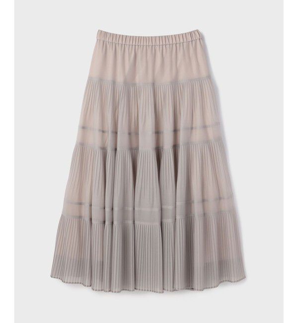 GRACE CONTINENTAL「プリーツティアードスカート」|スカート|