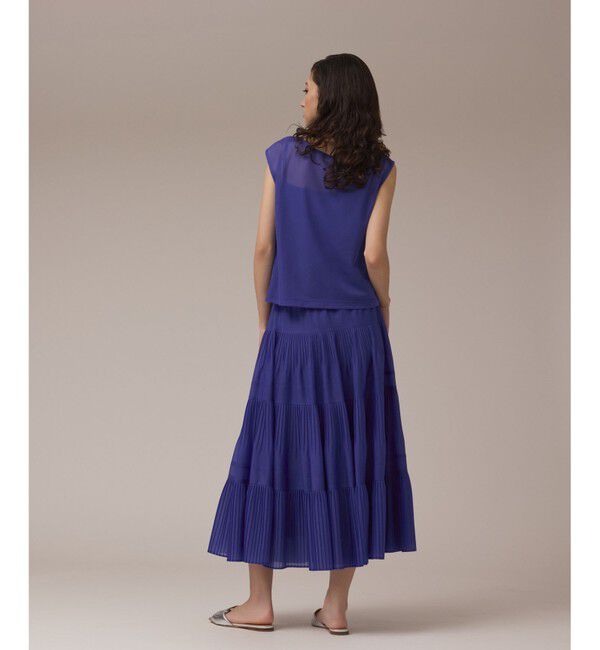 GRACE CONTINENTAL「プリーツティアードスカート」|スカート|