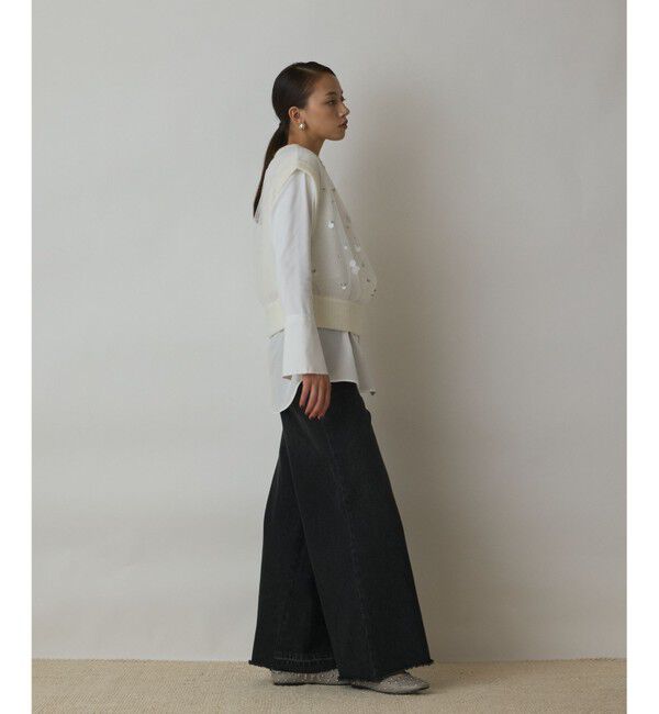 GRACE CONTINENTAL「チュール刺繍ニットトップ」|その他|