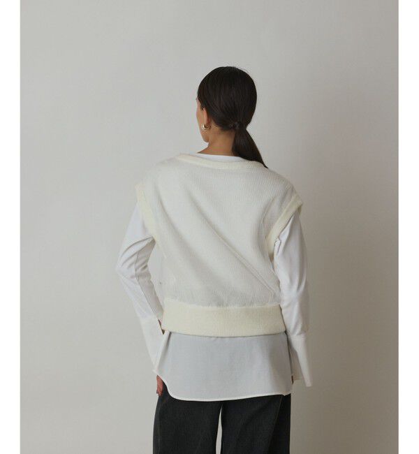 GRACE CONTINENTAL「チュール刺繍ニットトップ」|その他|