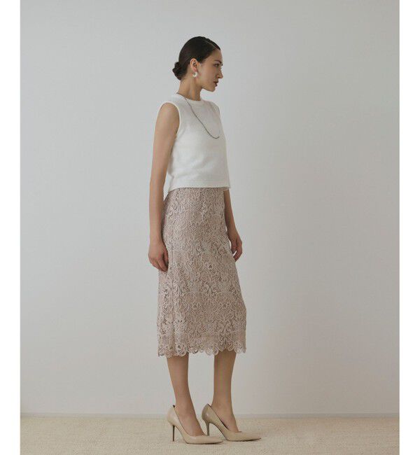 GRACE CONTINENTAL「レ－スタイトスカート」|スカート|