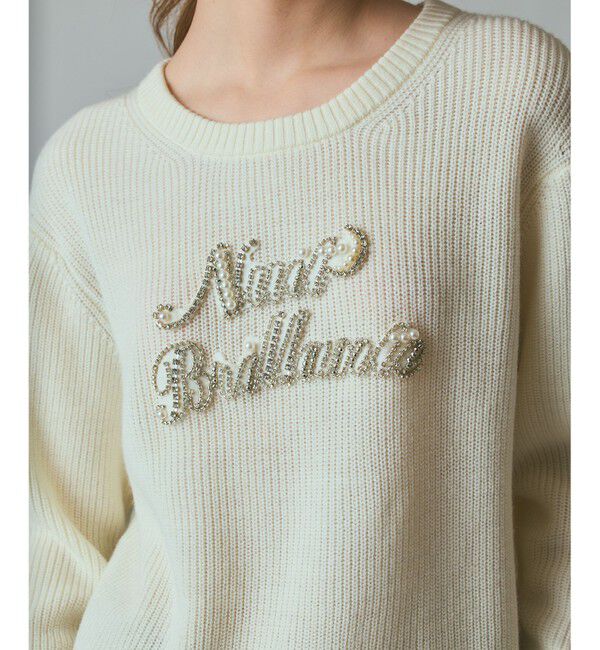 Grace Class「ビジューロゴニットトップ」|ニット・セーター|