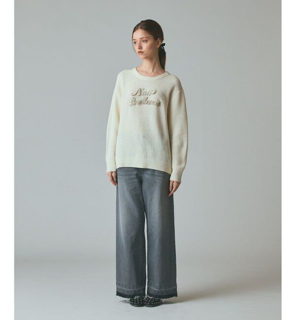 Grace Class「ビジューロゴニットトップ」|ニット・セーター|