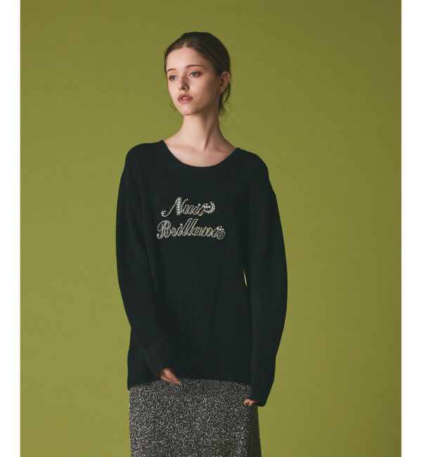 Grace Class「ビジューロゴニットトップ」|ニット・セーター|