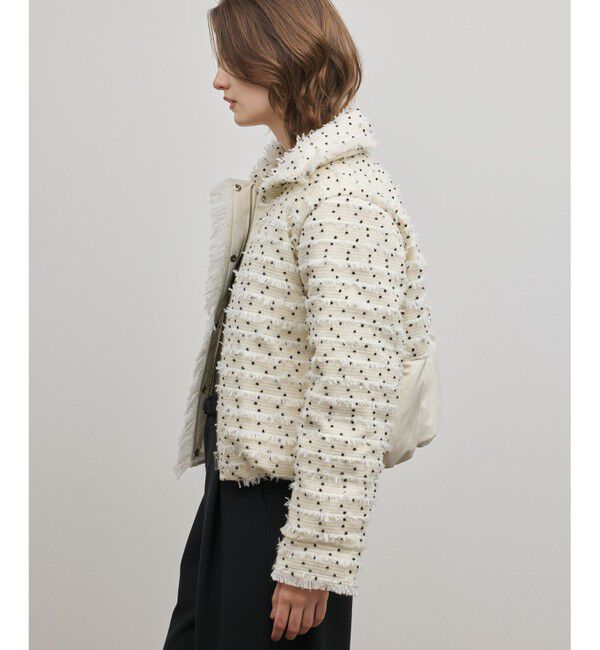 GRACE CONTINENTAL「ツイードダウンジャケット」|ダウン|