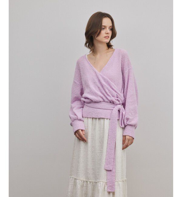 GRACE CONTINENTAL「カシュクールニットトップ」|ニット・セーター|