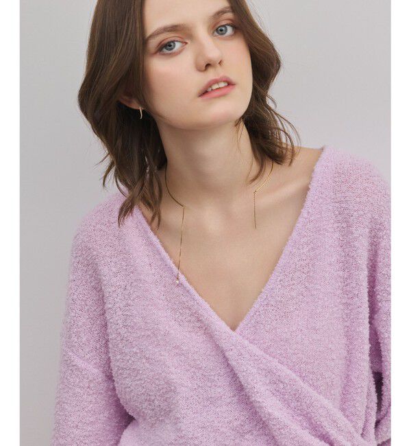 GRACE CONTINENTAL「カシュクールニットトップ」|ニット・セーター|