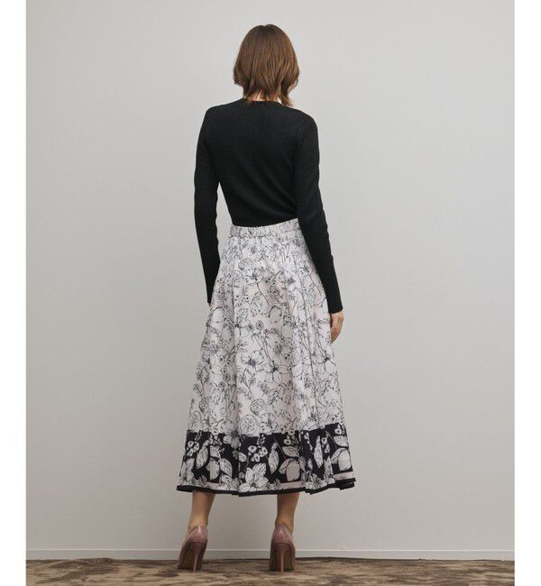 GRACE CONTINENTAL「フルーツフラワープリントスカート」|スカート|