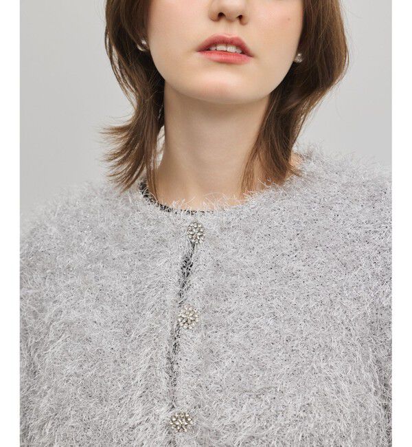 GRACE CONTINENTAL「フェザーショートボレロ」|ボレロ|シルバー