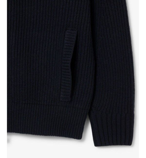 LACOSTE「ミドルゲージハイネックジップウールセーター / ドライバーズニット」|ニット・セーター|