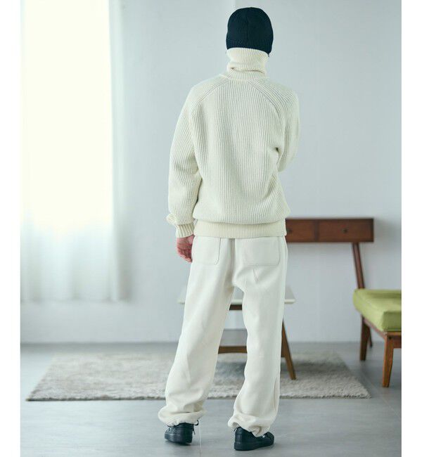 LACOSTE「ミドルゲージハイネックジップウールセーター / ドライバーズニット」|ニット・セーター|