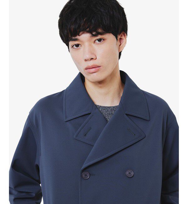 LACOSTE「3レイヤー鹿の子Pコート」|ピーコート|