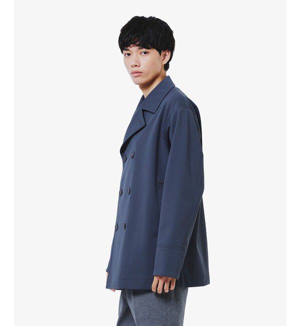 LACOSTE「3レイヤー鹿の子Pコート」|ピーコート|