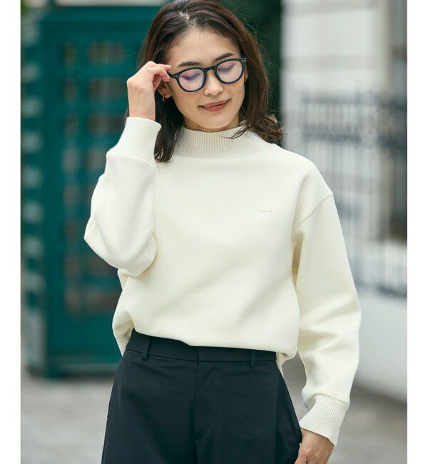 LACOSTE「ダンボールニット ハイネックプルオーバースウェット」|スウェット・ジャージ|