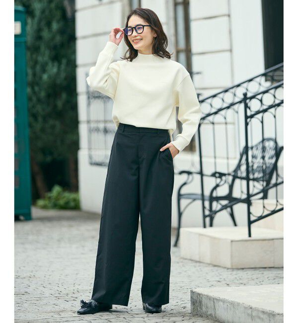 LACOSTE「ダンボールニット ハイネックプルオーバースウェット」|スウェット・ジャージ|