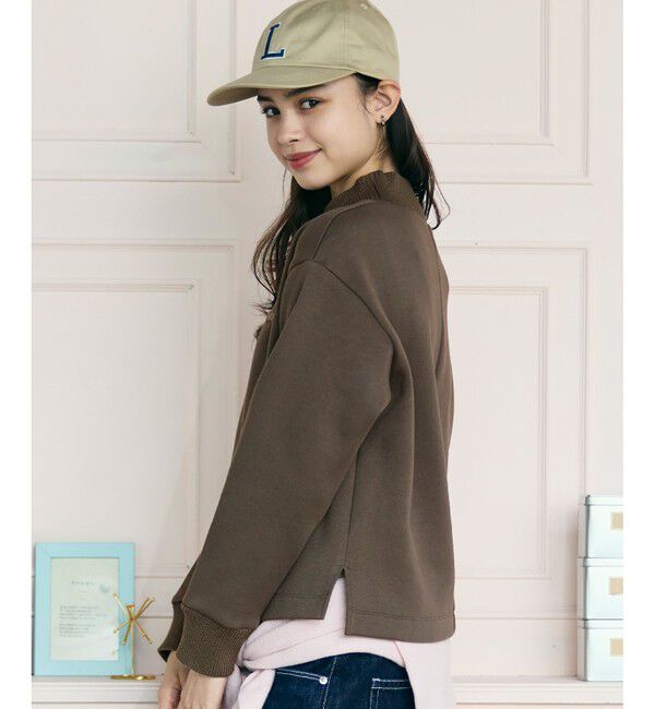 LACOSTE「ダンボールニット ハイネックプルオーバースウェット」|スウェット・ジャージ|