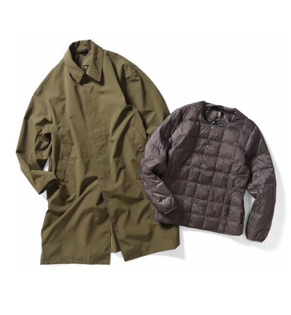 NOLLEY'S goodman「【TAION/タイオン】CR BAL COLLAR COAT SET #TAION-CR01 SET+TAION-104」|ダウン|