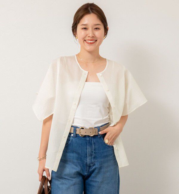 NOLLEY'S「袖フリル2WAYブラウス」|シャツ・ブラウス|
