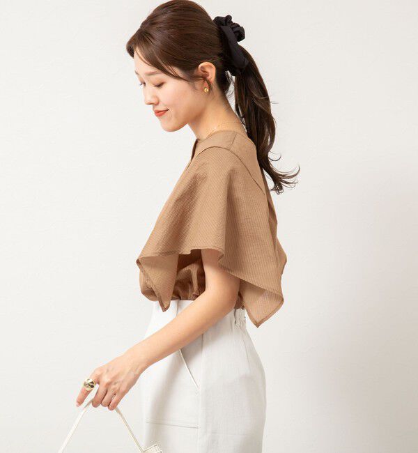 NOLLEY'S「袖フリル2WAYブラウス」|シャツ・ブラウス|