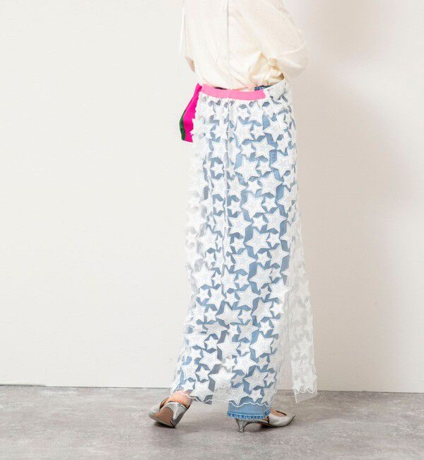 Rie Miller「45th limited editionウォッシャブルスターフリンジキャミワンピース」|ワンピース|