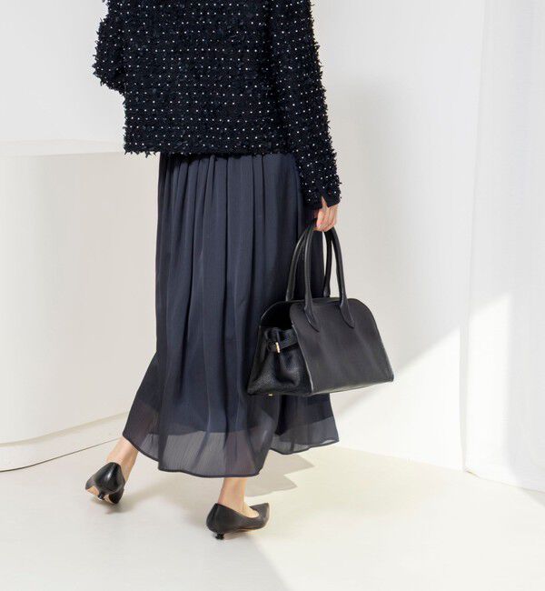 NOLLEY'S「ウォッシャブルサテン楊柳ギャザースカート」|スカート|