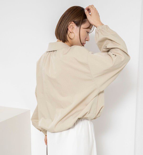 NOLLEY'S sophi「ウォッシャブルツイルライトジップアップブルゾン」|ブルゾン・スタジャン|