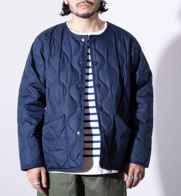 GLOSTER「【TAION/タイオン】GLOSTER別注 ミリタリーライナージャケット ノーカラーMA-1 M65」|ダウン|