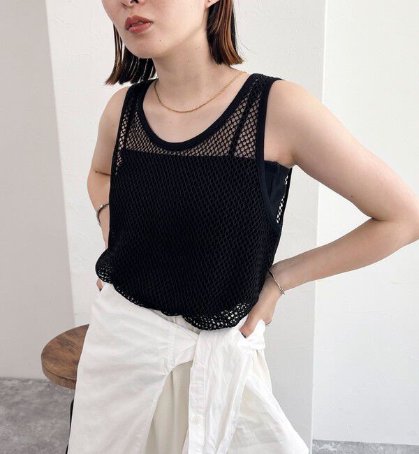 fredy emue「メッシュチュニックタンクトップ」|タンクトップ|