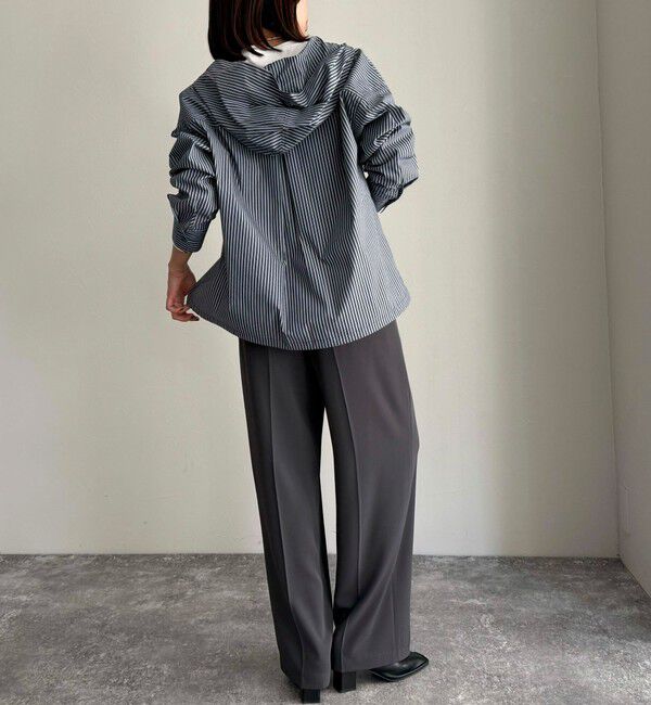 fredy emue「ストライプフーディーシャツ」|シャツ・ブラウス|