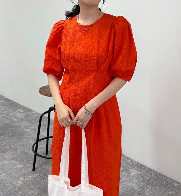 fredy emue「コットンリップルウエストシェイプワンピース」|ワンピース|