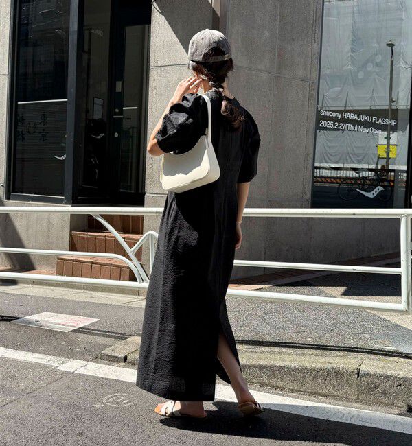 fredy emue「コットンリップルウエストシェイプワンピース」|ワンピース|