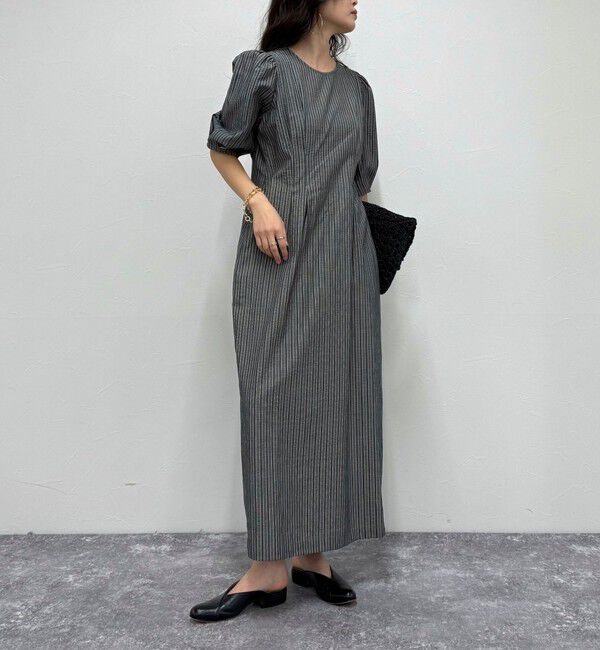 fredy emue「コットンリップルウエストシェイプワンピース」|ワンピース|