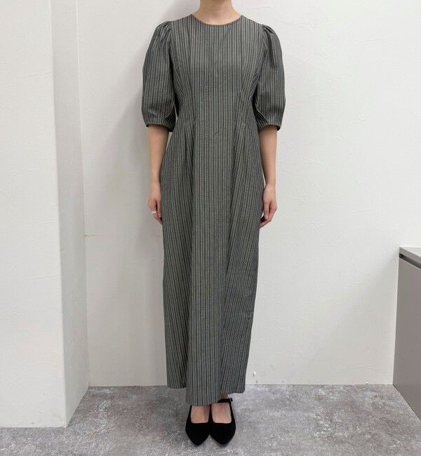 fredy emue「コットンリップルウエストシェイプワンピース」|ワンピース|