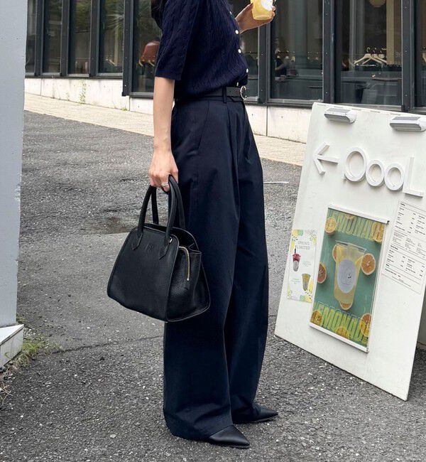 fredy emue「【低身長サイズ34有り】チノタックパンツ」|チノ|