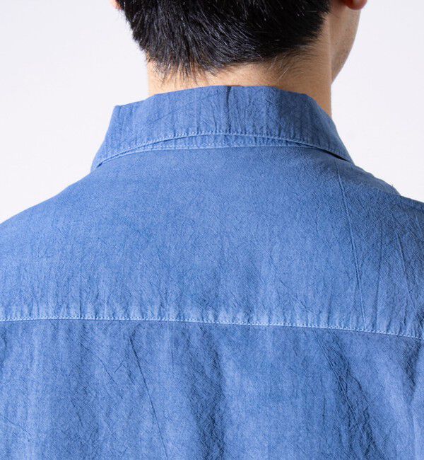 GLOSTER「【GLOSTER/グロスター】コットンピグメントショーツスリーブシャツ オーバーシャツ」|シャツ・ブラウス|