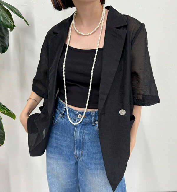 fredy emue「パール／メタルマルチロングネックレス」|ネックレス|