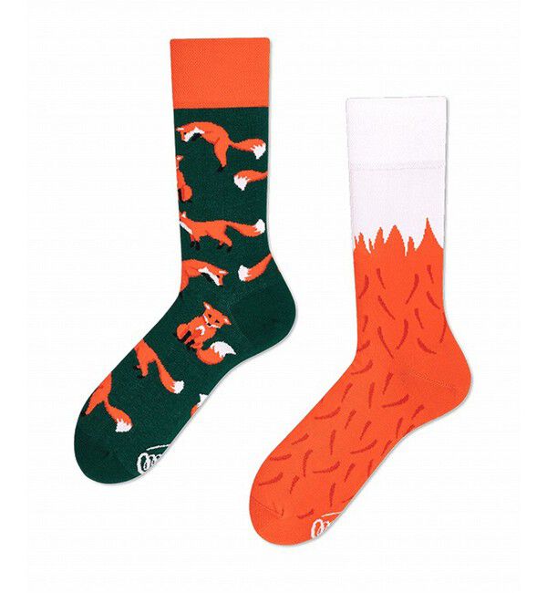 GLOSTER「【MANY MORNINGS/メニーモーニングス】-Animals- アニマルソックス」|ソックス|オレンジ系その他2