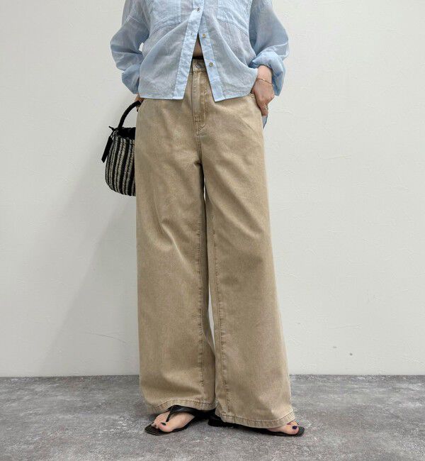 fredy emue「ブリーチデニム５ポケイージーパンツ」|デニム|