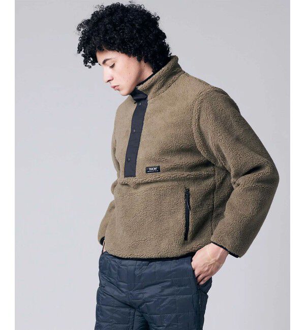 GLOSTER「【TAION/タイオン】ノンダウン マウンテン ハイネック ボアプルオーバー」|ブルゾン・スタジャン|