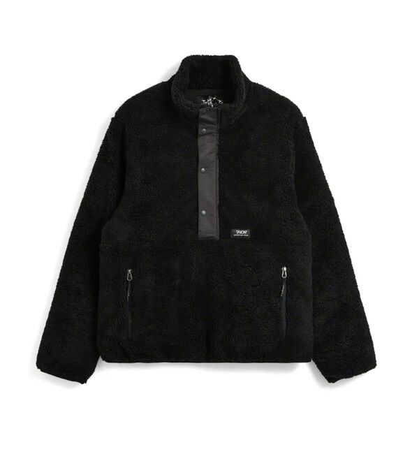 GLOSTER「【TAION/タイオン】ノンダウン マウンテン ハイネック ボアプルオーバー」|ブルゾン・スタジャン|ブラック