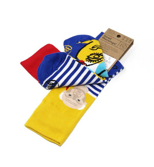 GLOSTER「【MANY MORNINGS/メニーモーニングス】アーティストソックス」|ソックス|