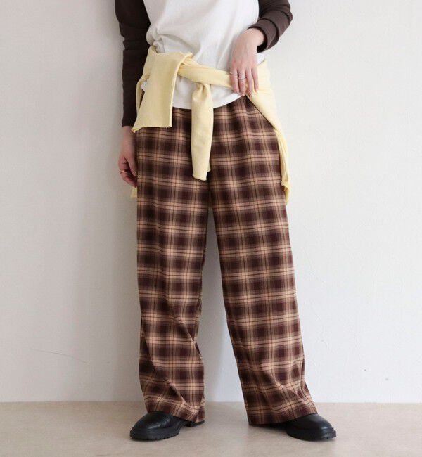 fredy emue「チェック柄ワイドパンツ」|その他|