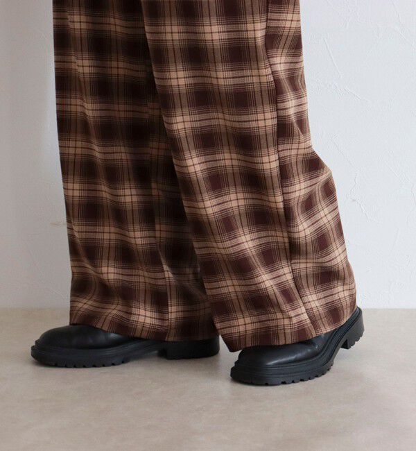 fredy emue「チェック柄ワイドパンツ」|その他|