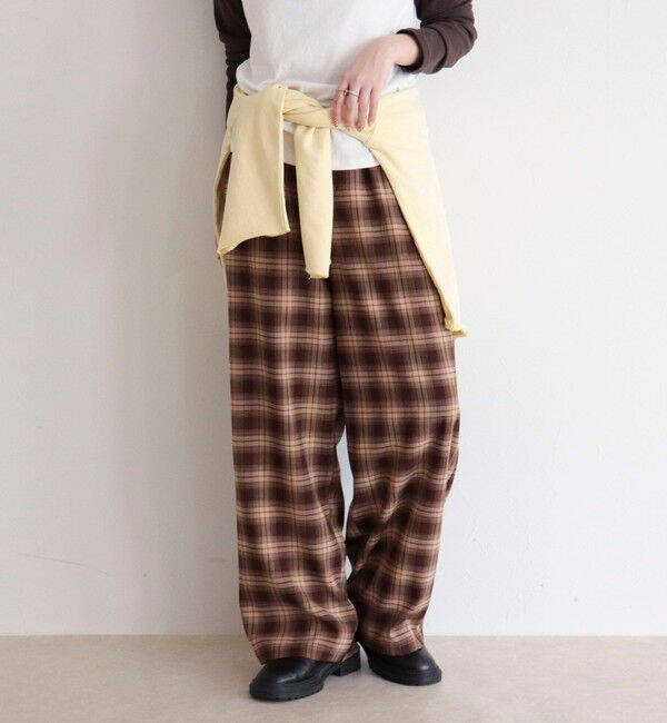 fredy emue「チェック柄ワイドパンツ」|その他|