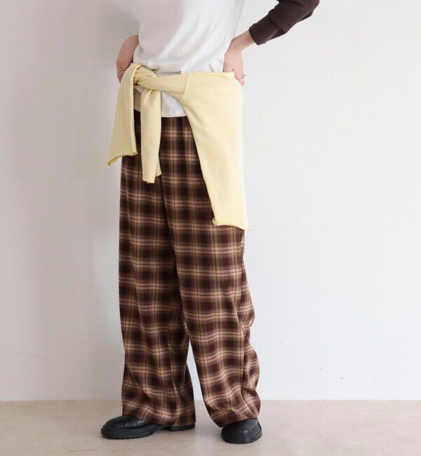 fredy emue「チェック柄ワイドパンツ」|その他|