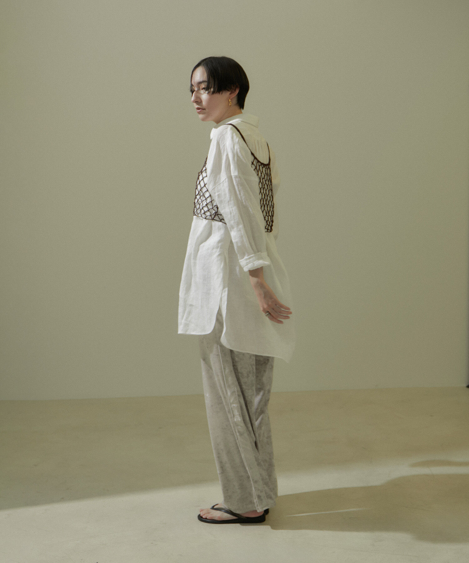 SALON adam et rope'「ビーズかぎ針キャミソール」|キャミソール|